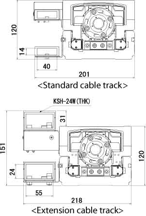 NS Rotating Nut Linear Actuator track option setting - IAI Intelligent Actuator