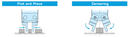 pick and place and centering electric gripper