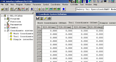 Tool Coordinate Axis